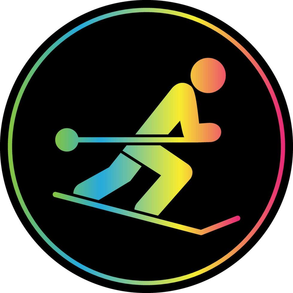 skiën vector icoon ontwerp