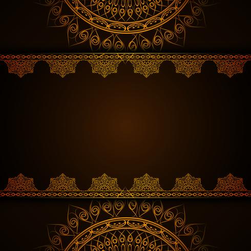 Abstracte decoratieve luxe mandala achtergrond vector