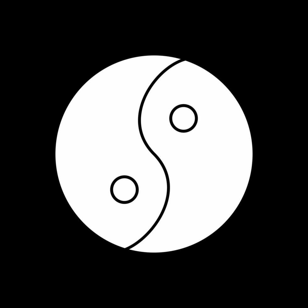 yin yang vector icoon ontwerp