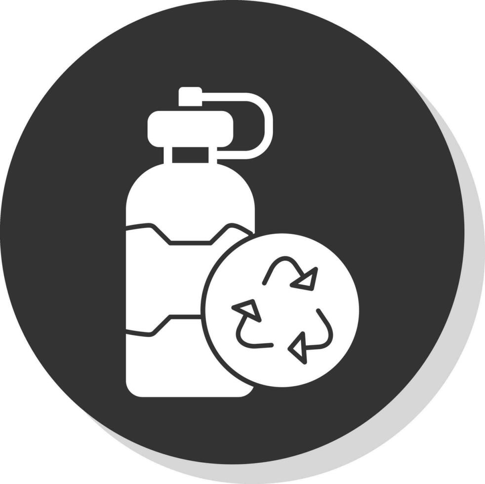herbruikbaar fles vector icoon ontwerp