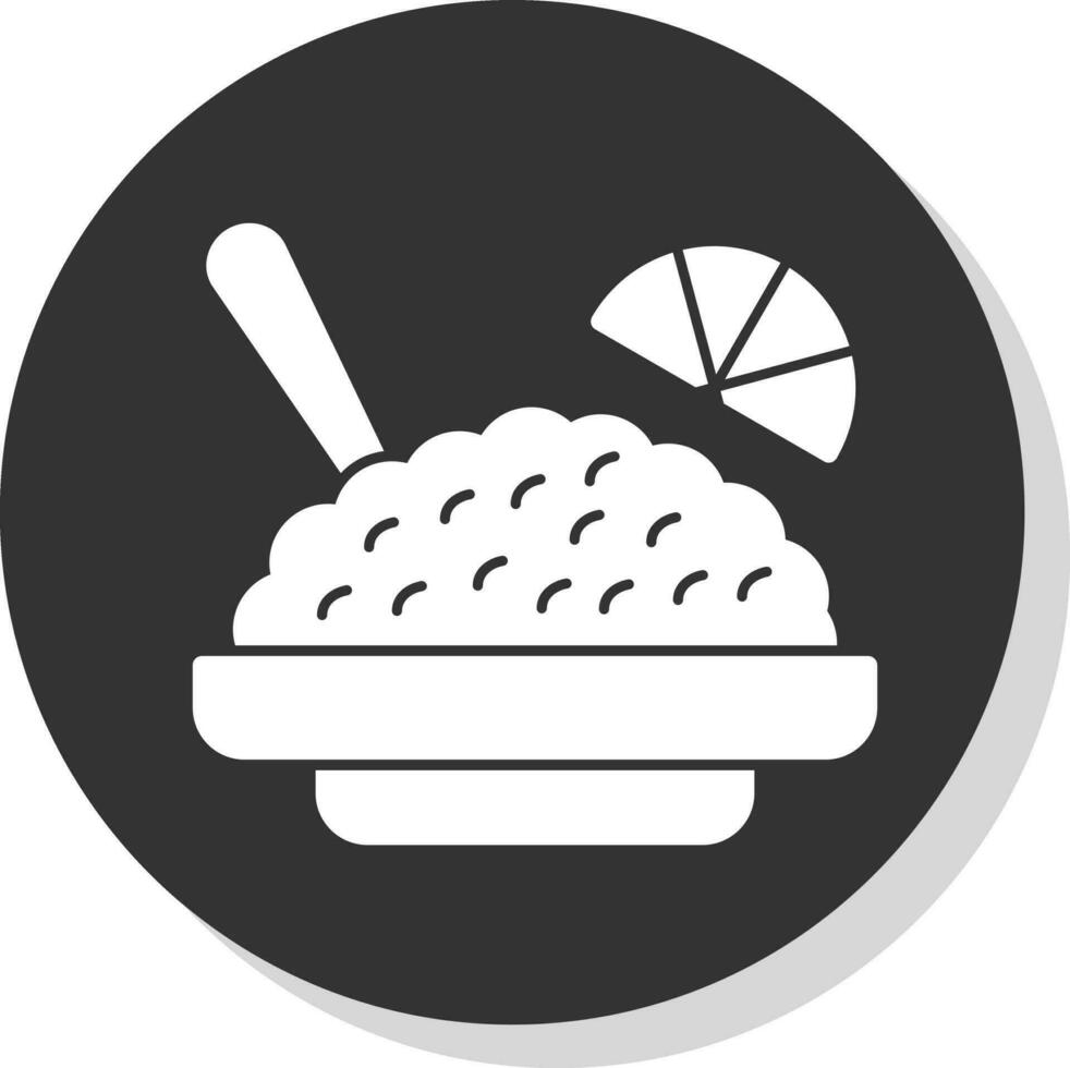 Amerikaans gebakken rijst- vector icoon ontwerp