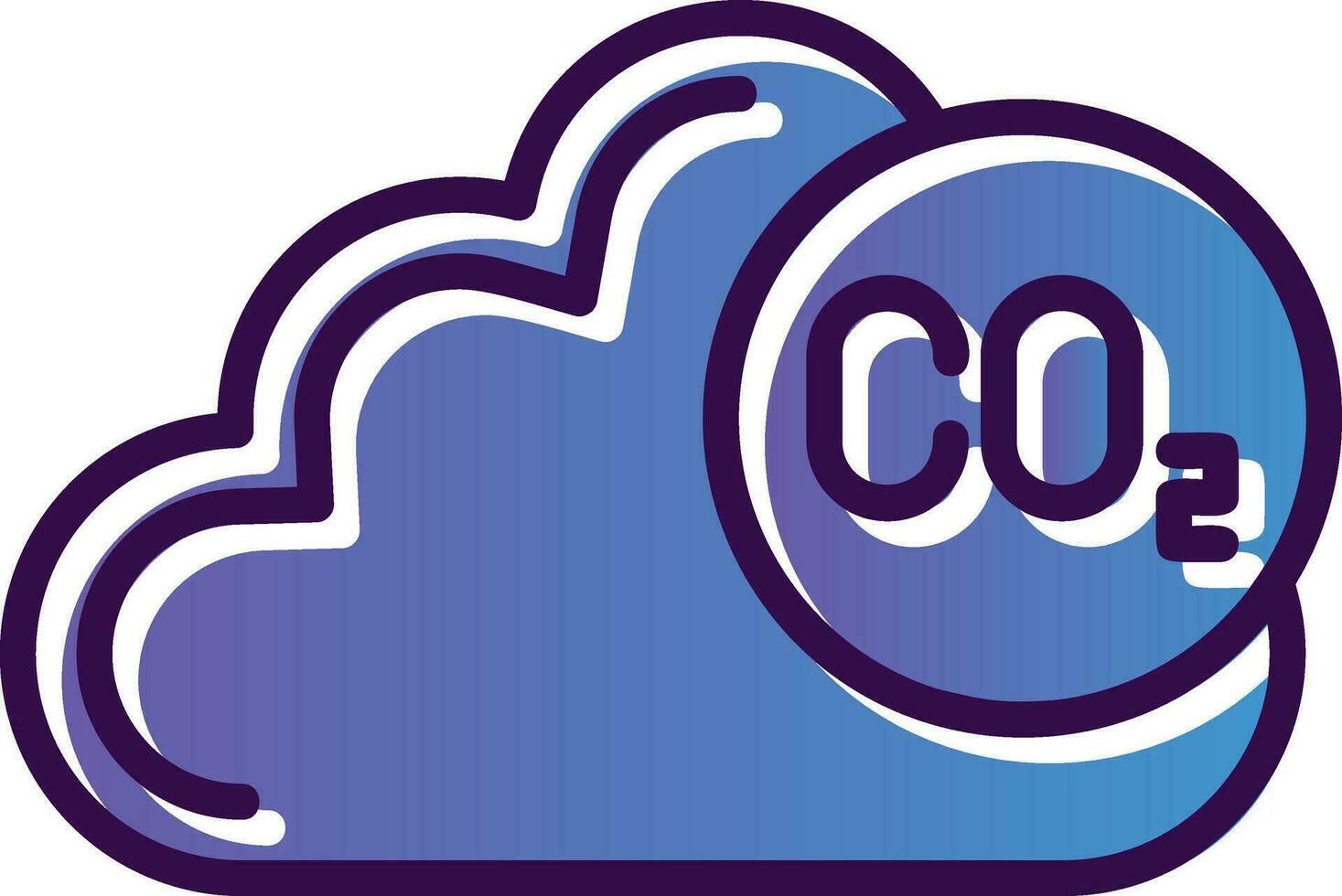 co2 vector icoon ontwerp