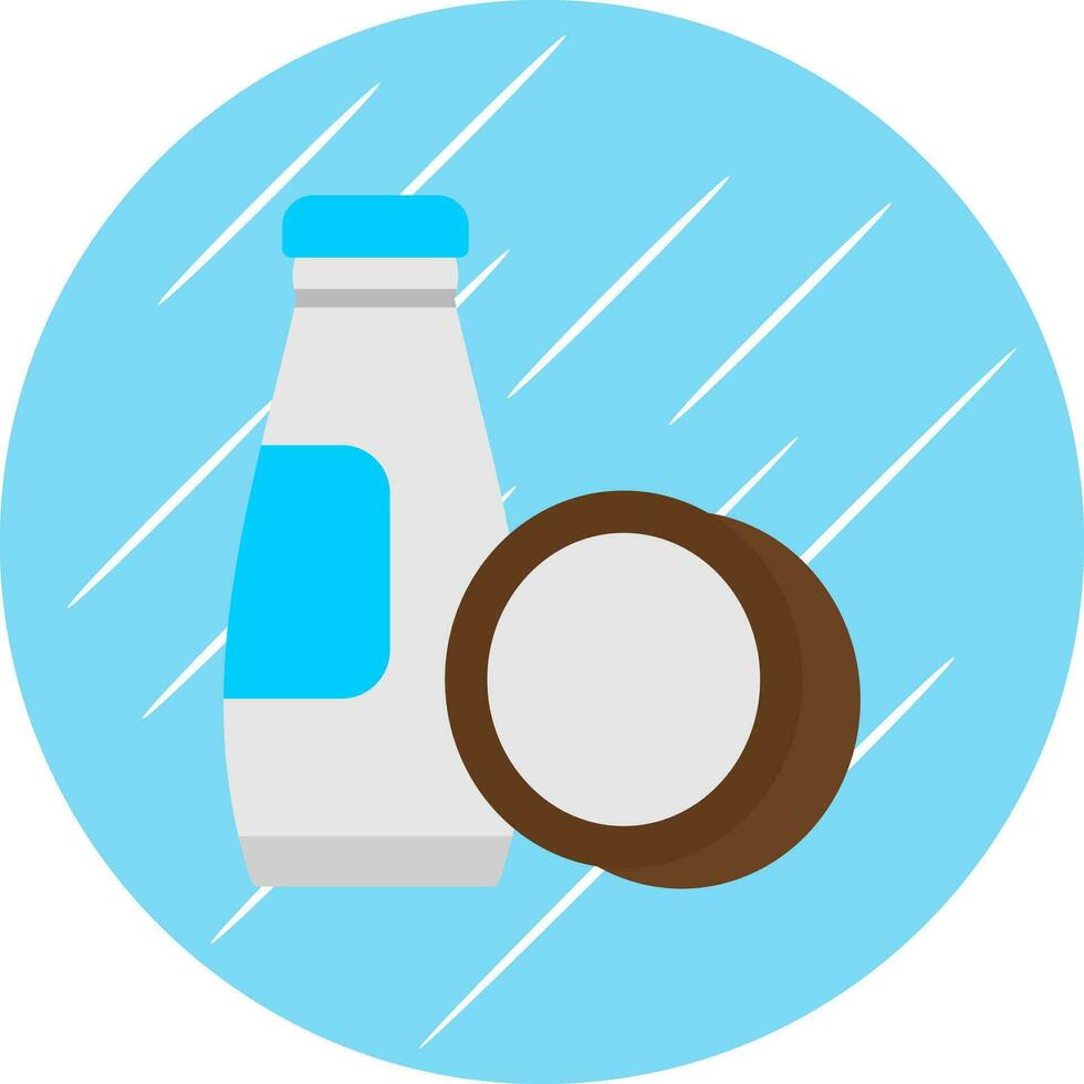 kokosnoot melk vector icoon ontwerp
