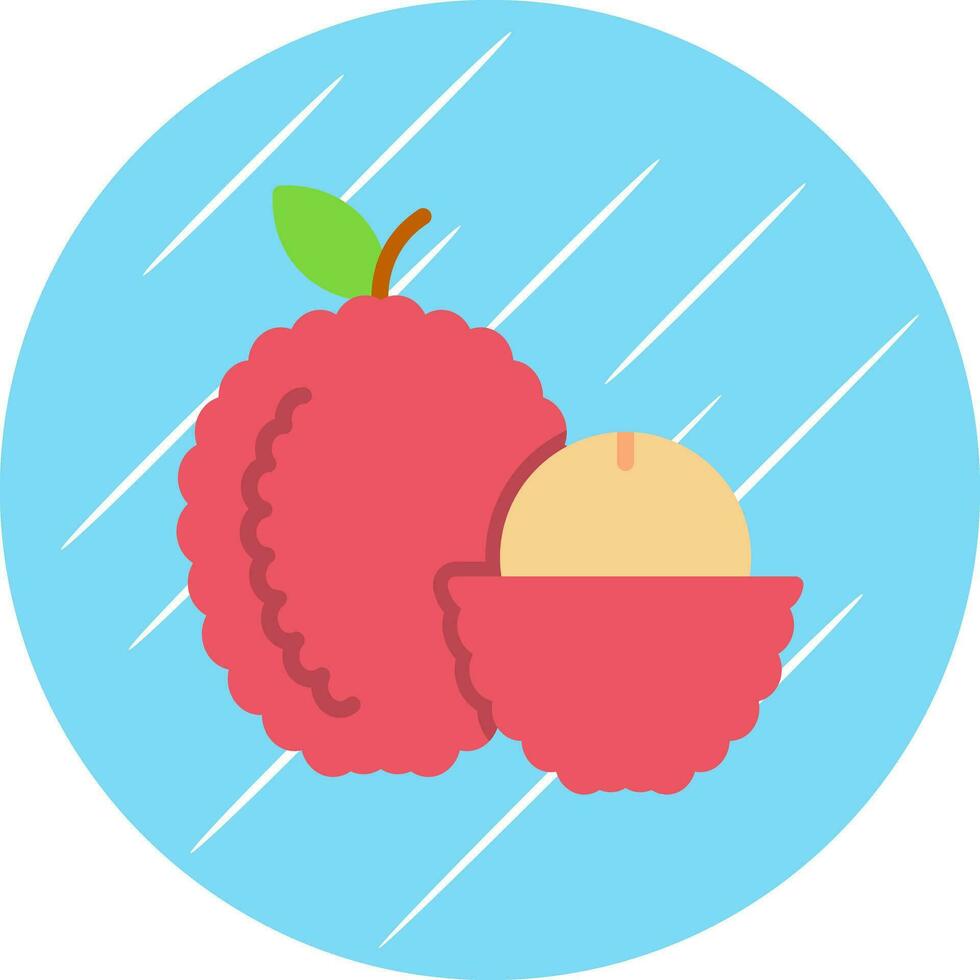 lychee vector icoon ontwerp