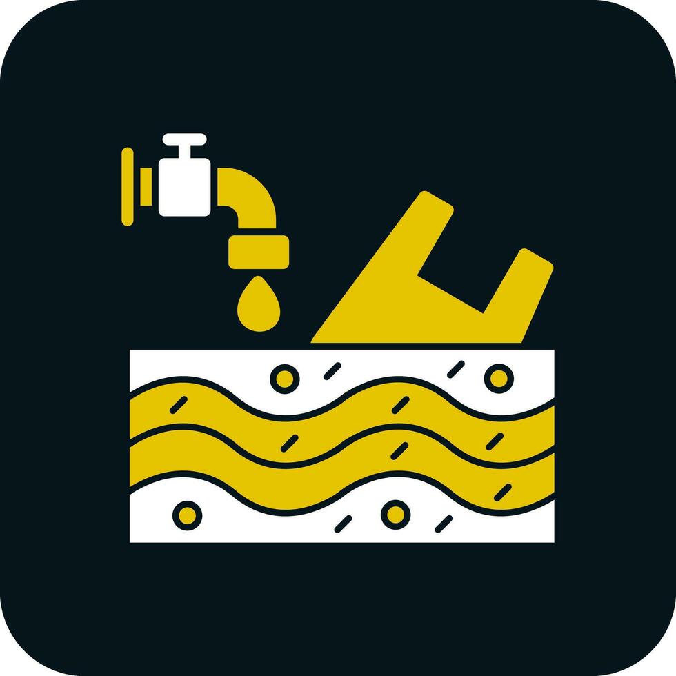 water verontreiniging vector icoon ontwerp
