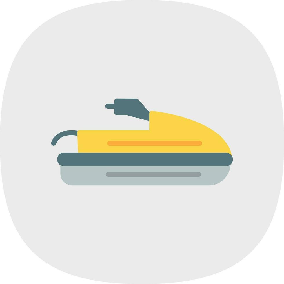 Jet ski vector icoon ontwerp