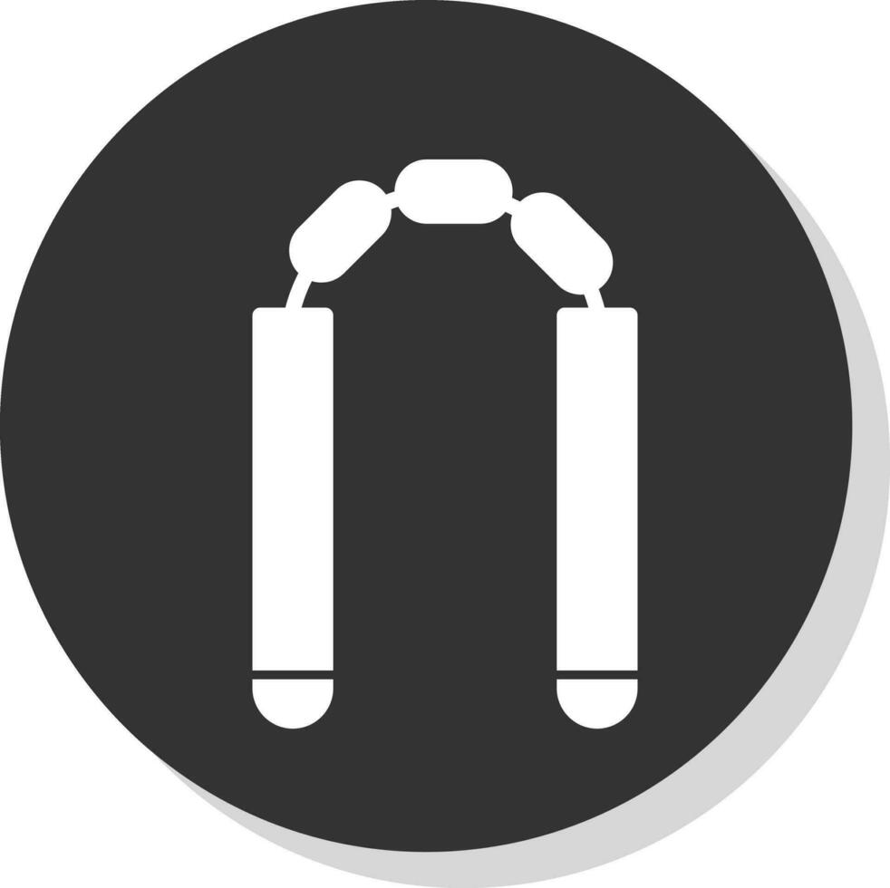 nunchaku vector icoon ontwerp