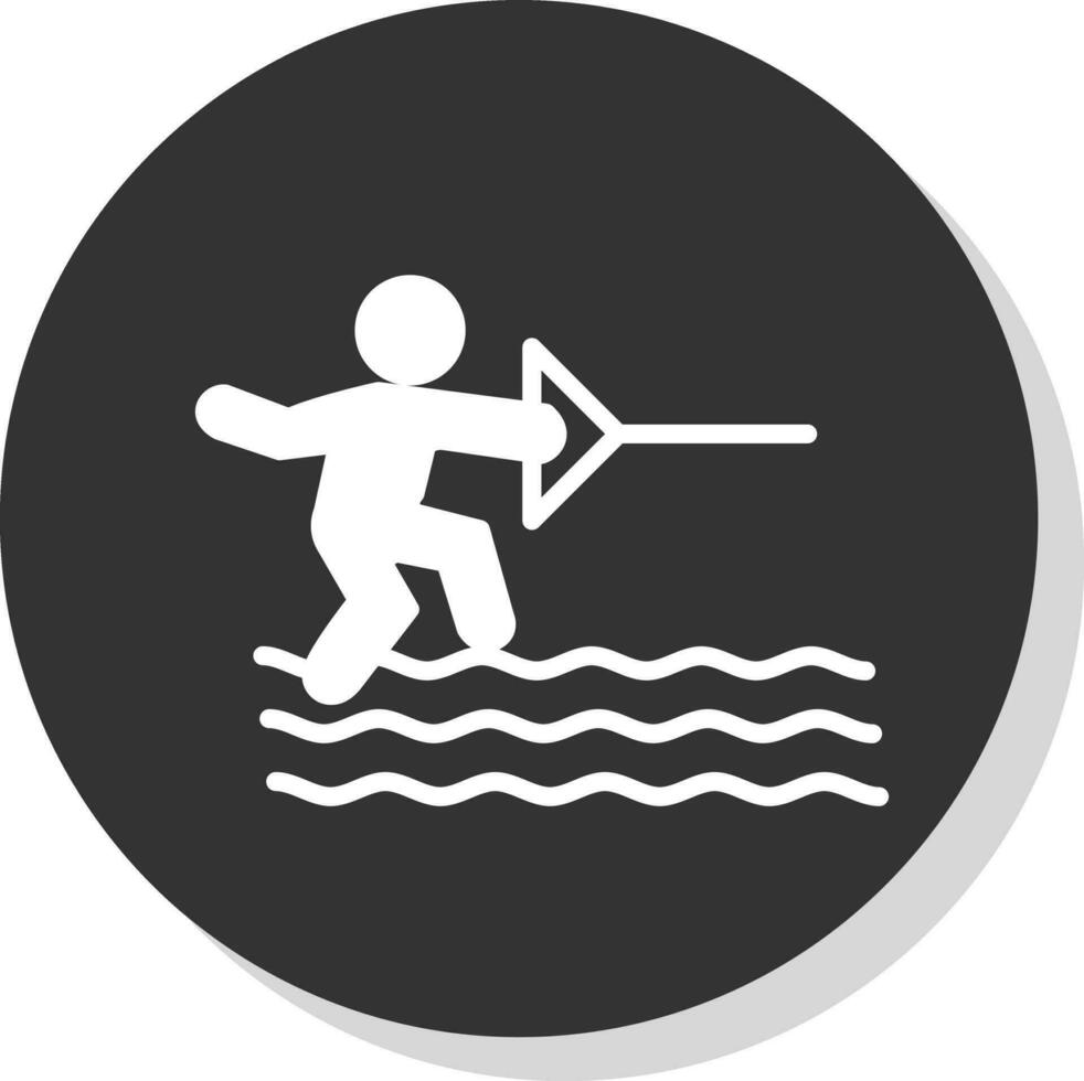 water ski vector icoon ontwerp