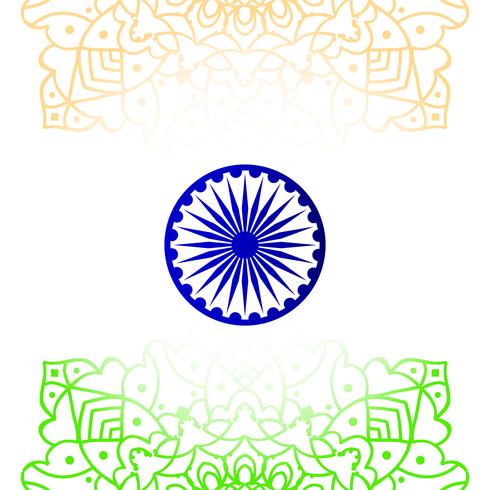 Abstracte Indiase vlag thema ontwerp achtergrond vector
