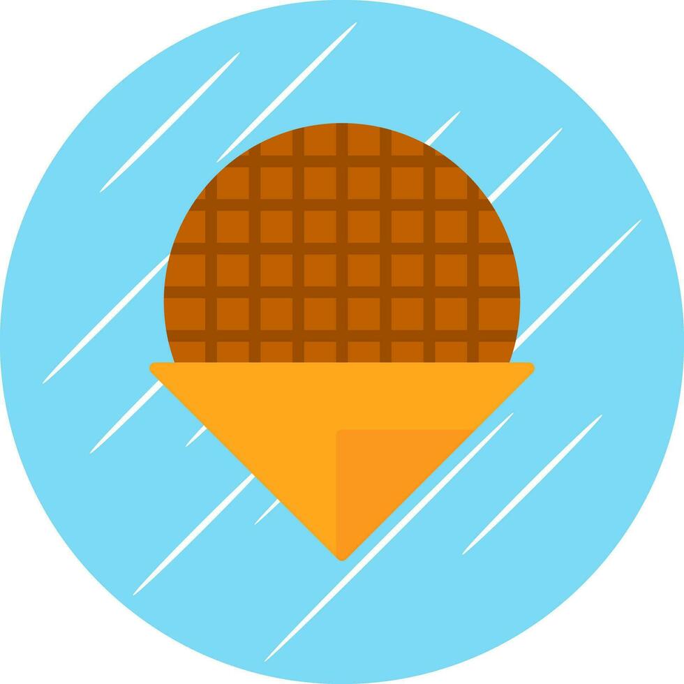 stroopwafel vector icoon ontwerp