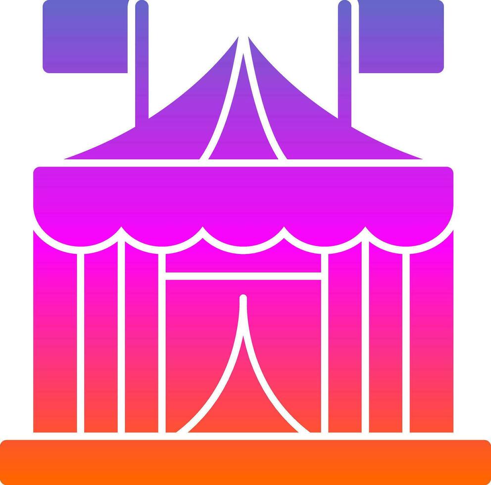 circus tent vector icoon ontwerp