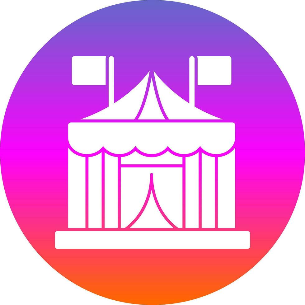 circus tent vector icoon ontwerp