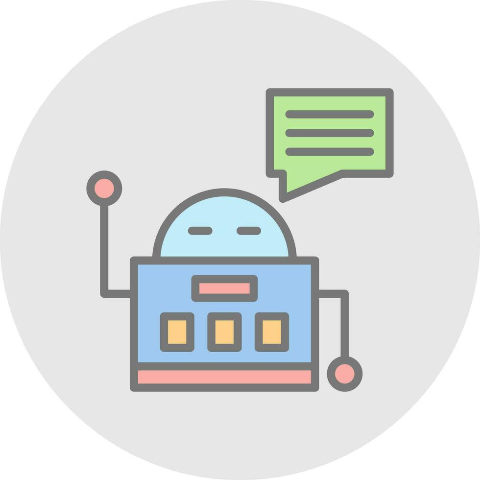 Chatbot vector icoon ontwerp