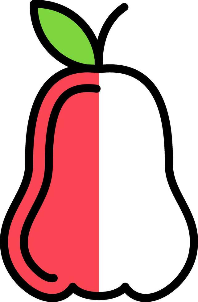 roos appel vector icoon ontwerp