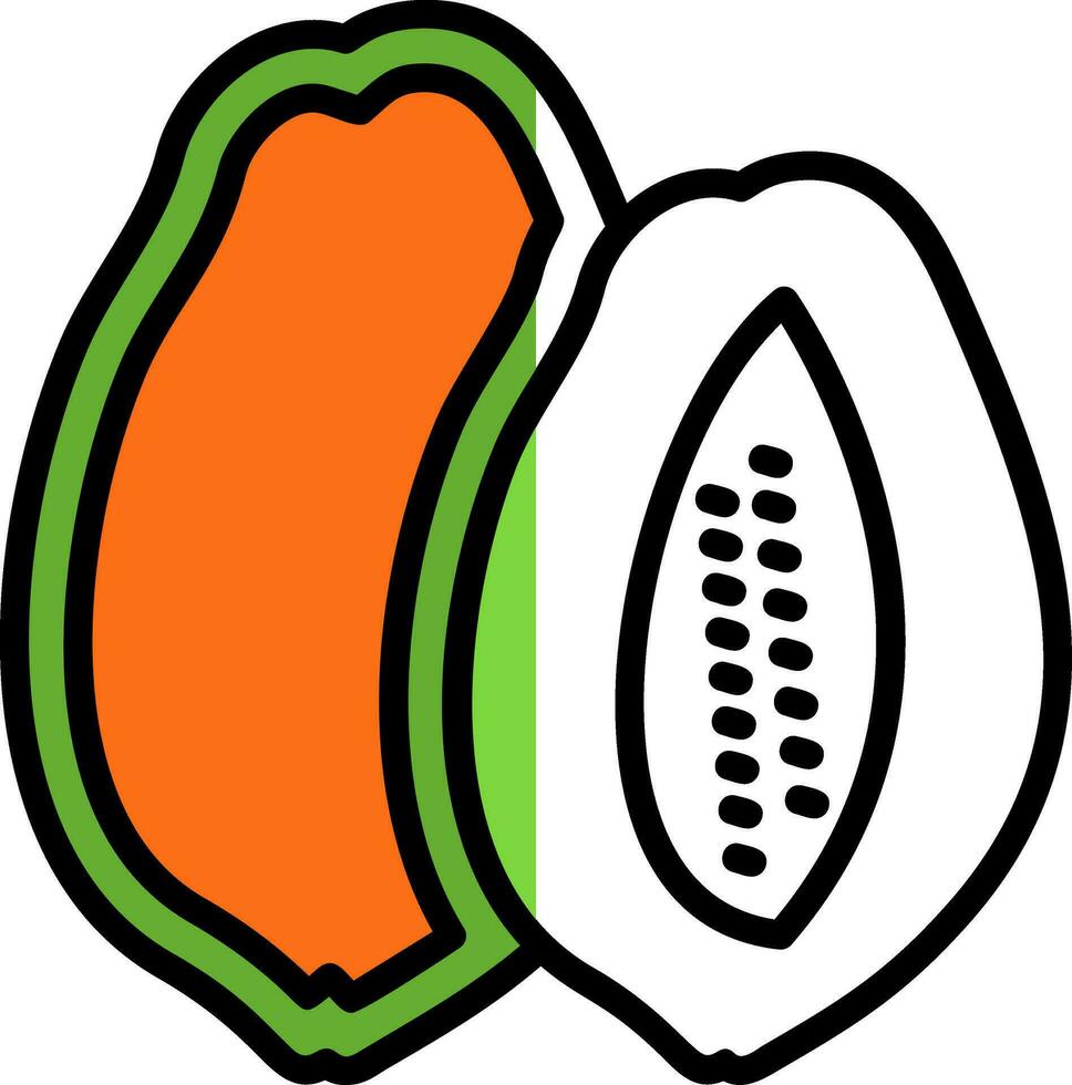 papaja vector icoon ontwerp