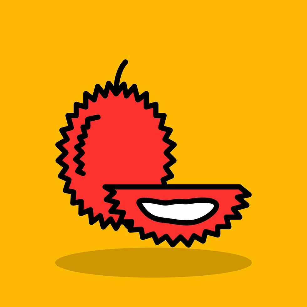 durian vector icoon ontwerp