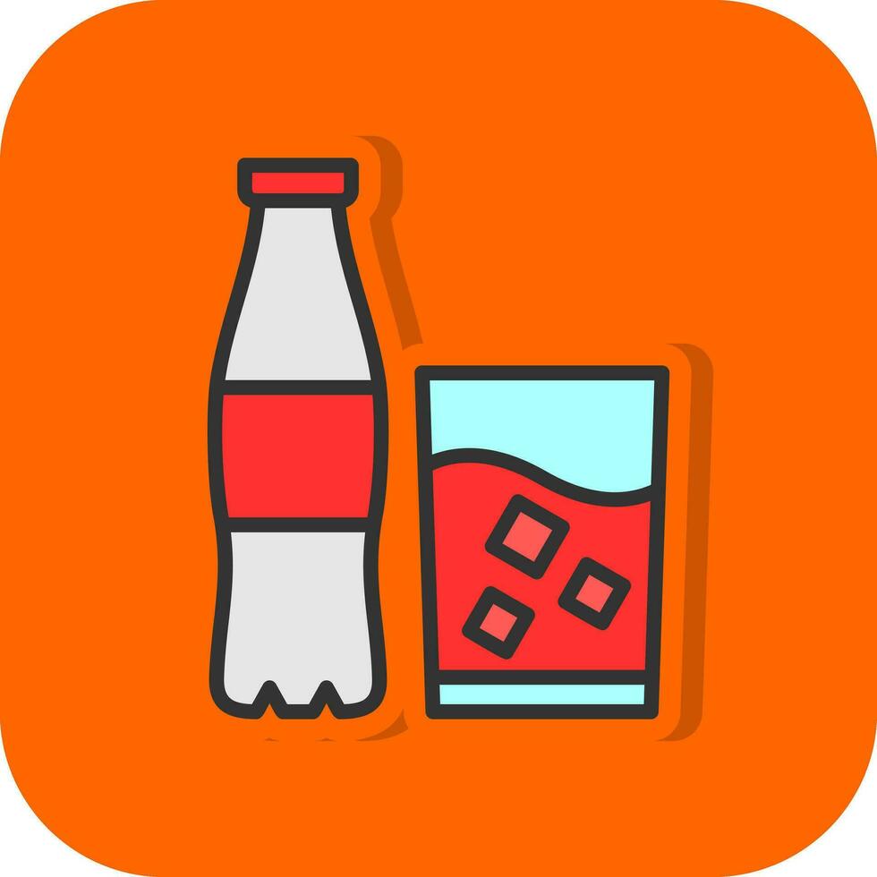 Frisdrank vector icoon ontwerp