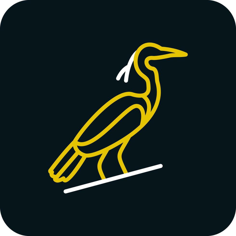 reiger vector icoon ontwerp