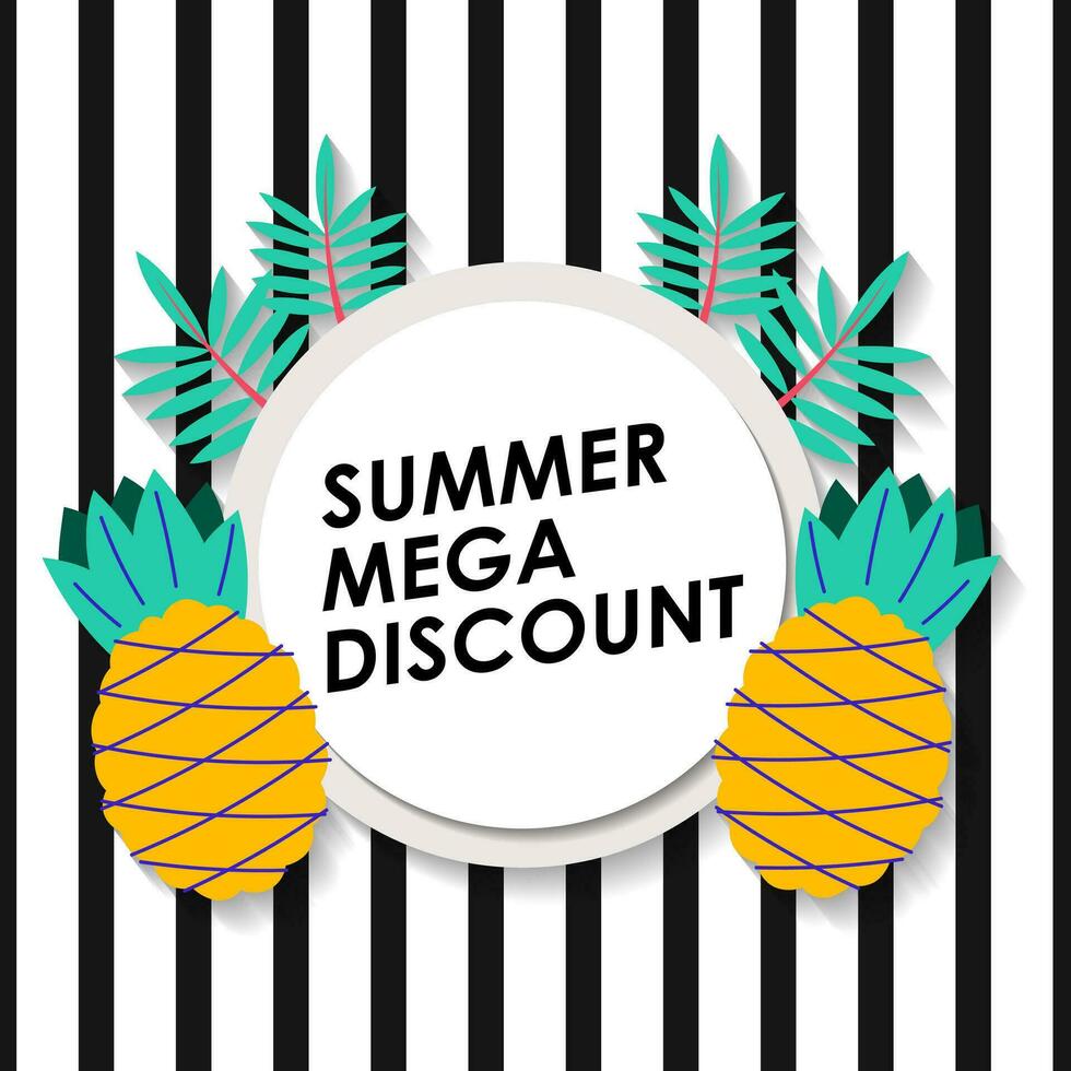 zomer uitverkoop brochure korting vector. speciaal prijs aanbod coupon voor sociaal media na, Promotie advertentie, boodschappen doen folder, bon, website campagne en reclame vector