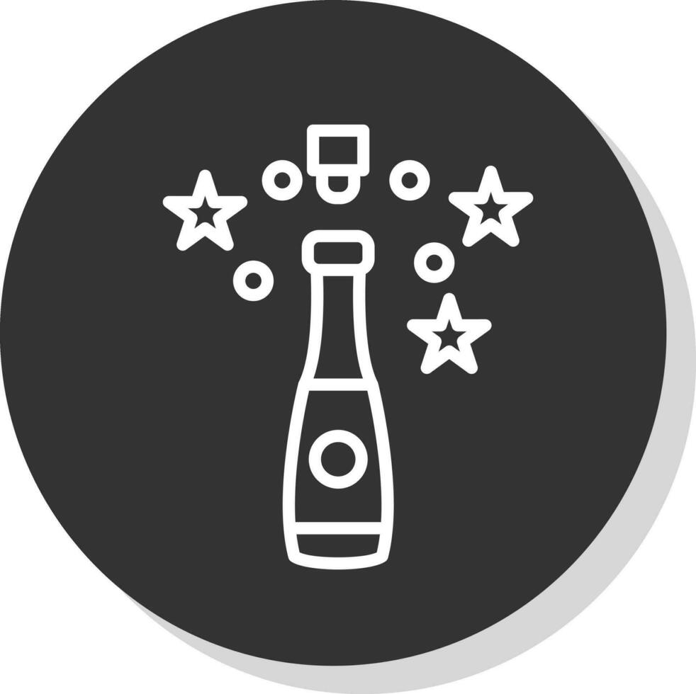 Champagne vector icoon ontwerp