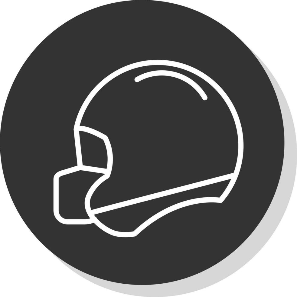 Amerikaans voetbal helm vector icoon ontwerp