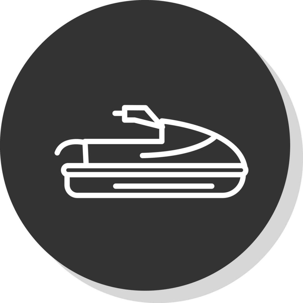 Jet ski vector icoon ontwerp