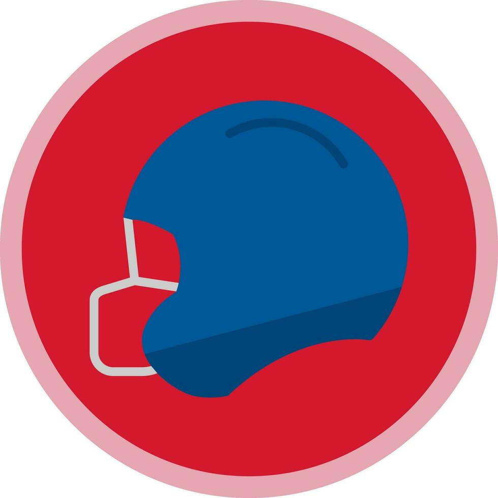 Amerikaans voetbal helm vector icoon ontwerp