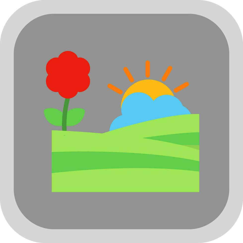 maand des kunsten tuinen vector icoon ontwerp