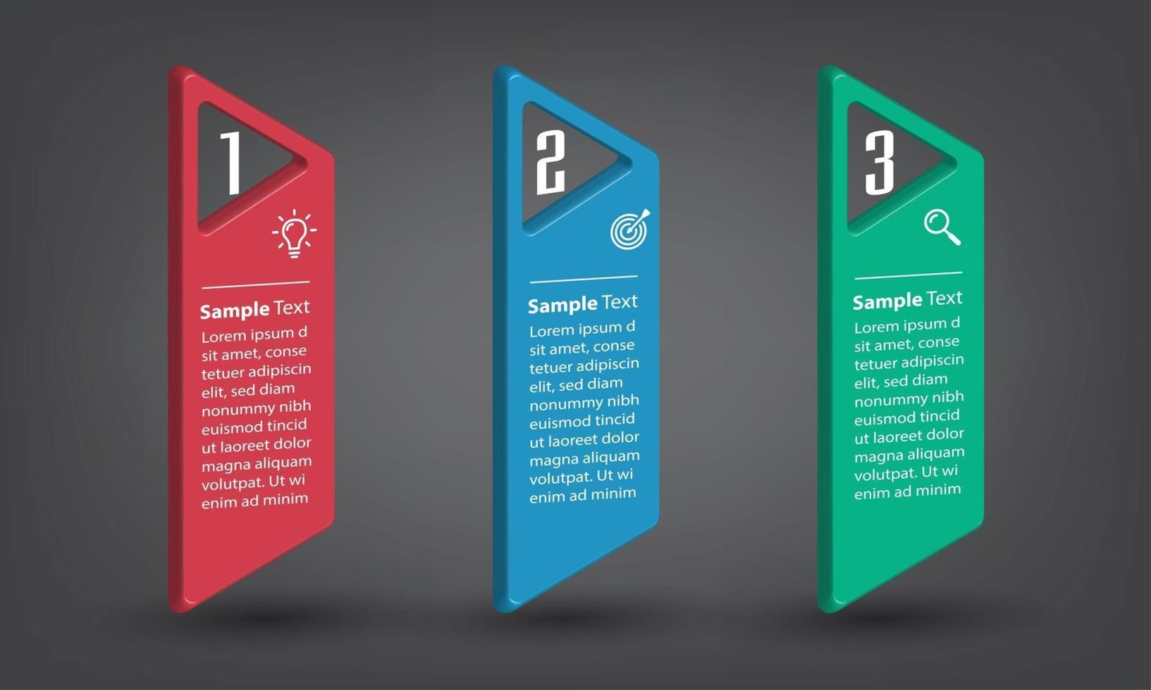 moderne tekstvak sjabloon banner infographics vector