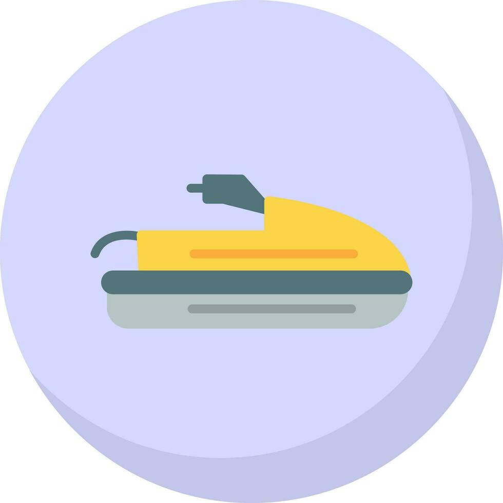 Jet ski vector icoon ontwerp