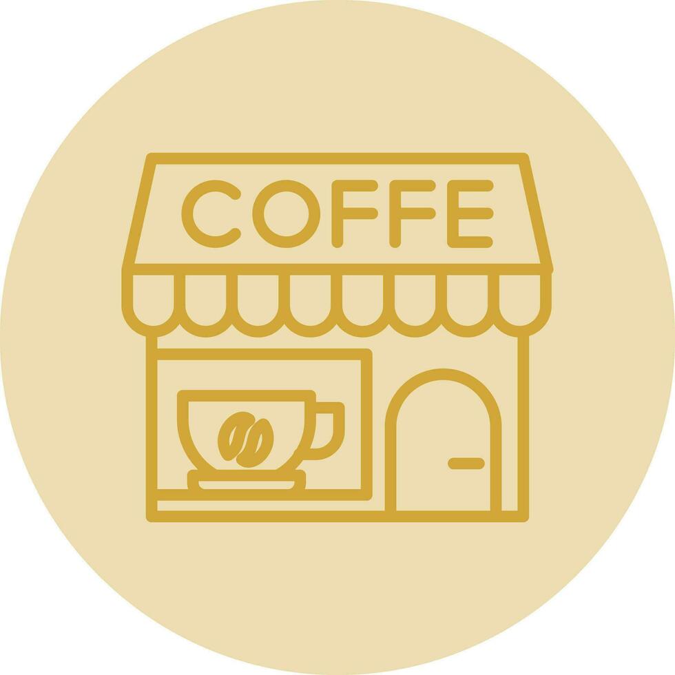 koffie winkel vector icoon ontwerp