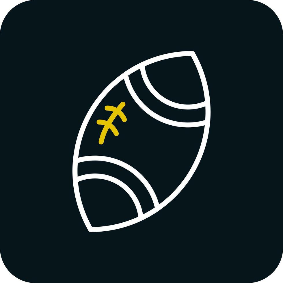 rugby bal vector icoon ontwerp