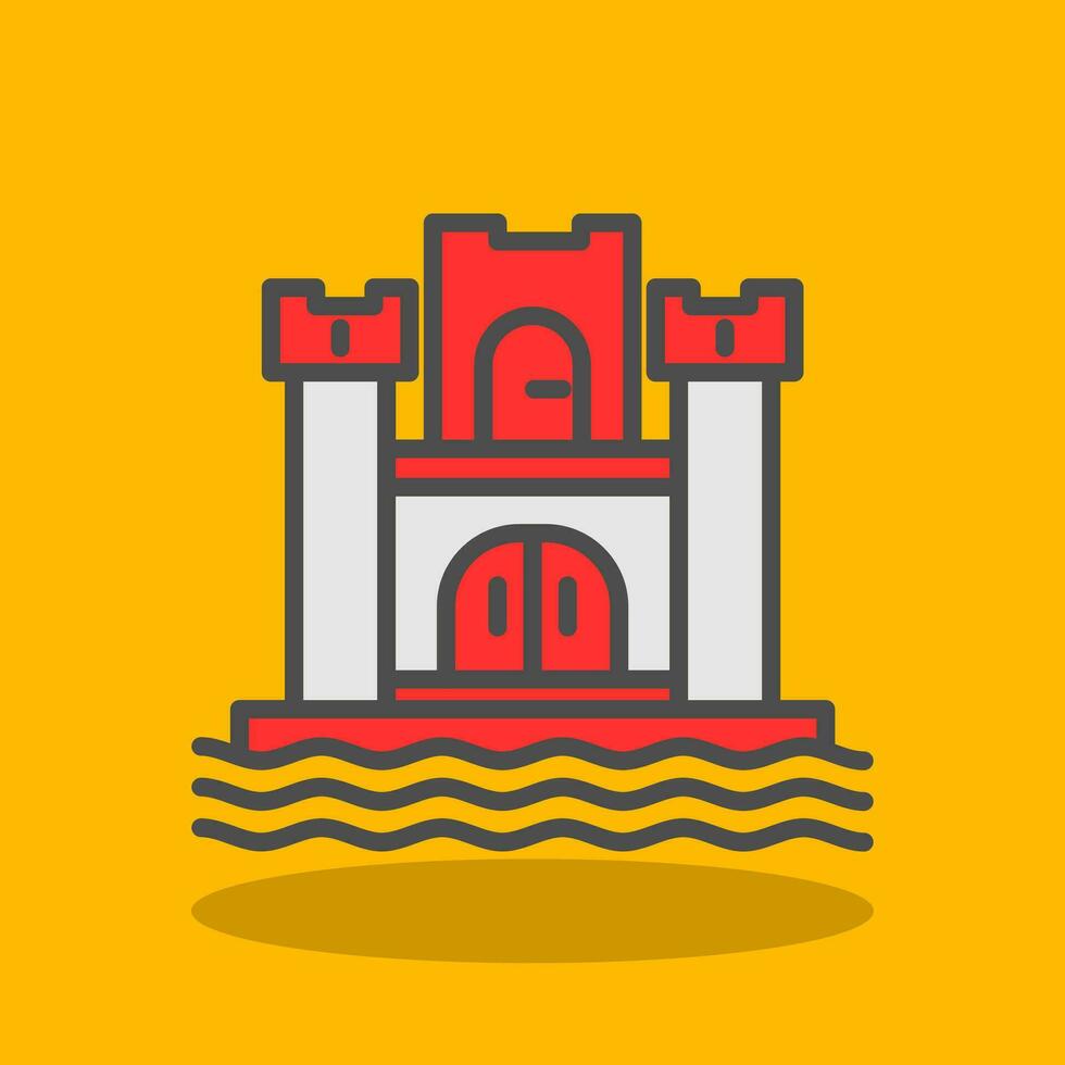 gravensteen vector icoon ontwerp