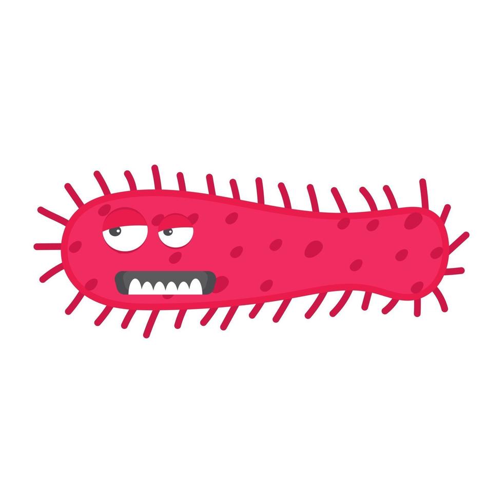 microbe gezichtsuitdrukking vector