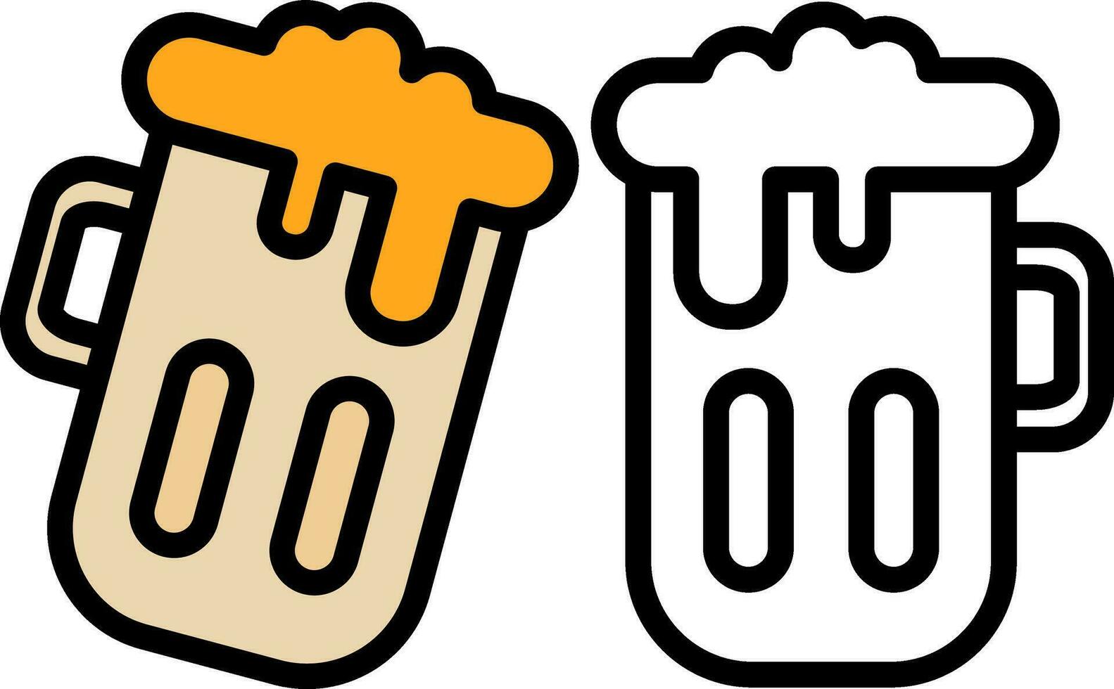 bier mok vector icoon ontwerp