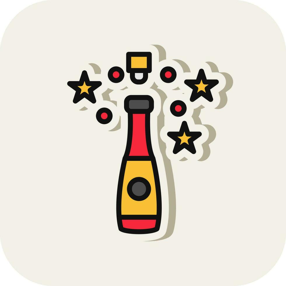 Champagne vector icoon ontwerp