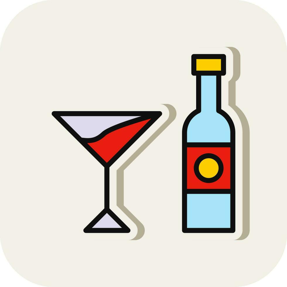 alcoholisch drinken vector icoon ontwerp