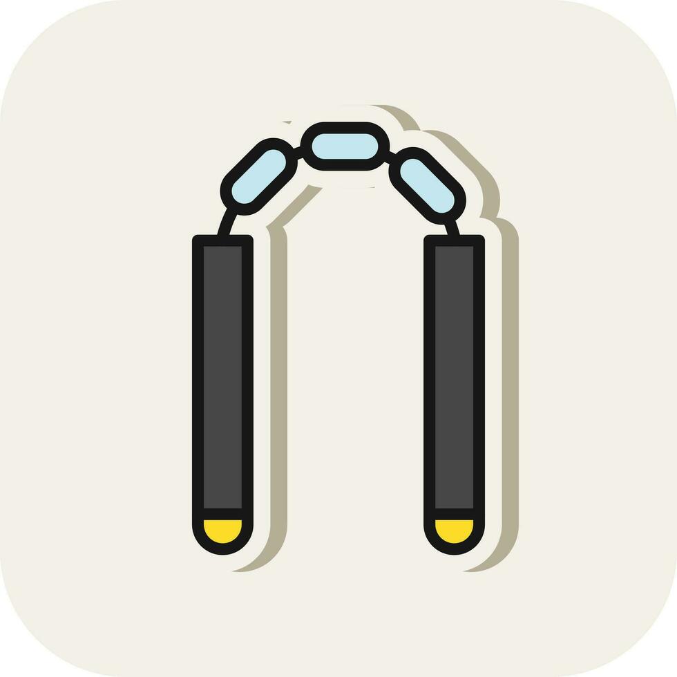 nunchaku vector icoon ontwerp