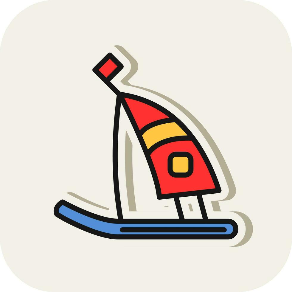 windsurfen vector icoon ontwerp