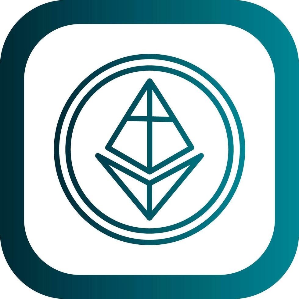 ethereum vector icoon ontwerp