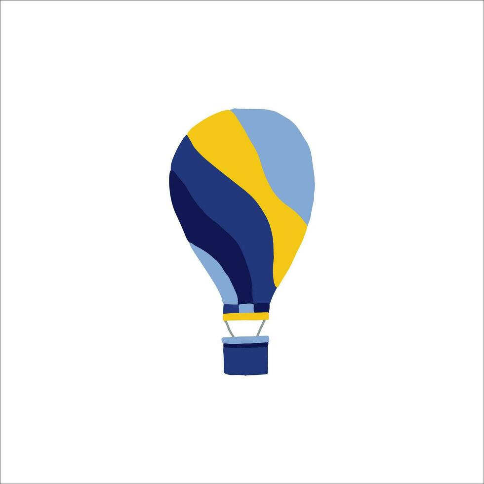 heet lucht ballon in de lucht. vector illustratie.