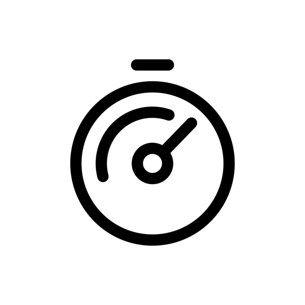 gemakkelijk stopwatch icoon. de icoon kan worden gebruikt voor websites, afdrukken Sjablonen, presentatie Sjablonen, illustraties, enz vector