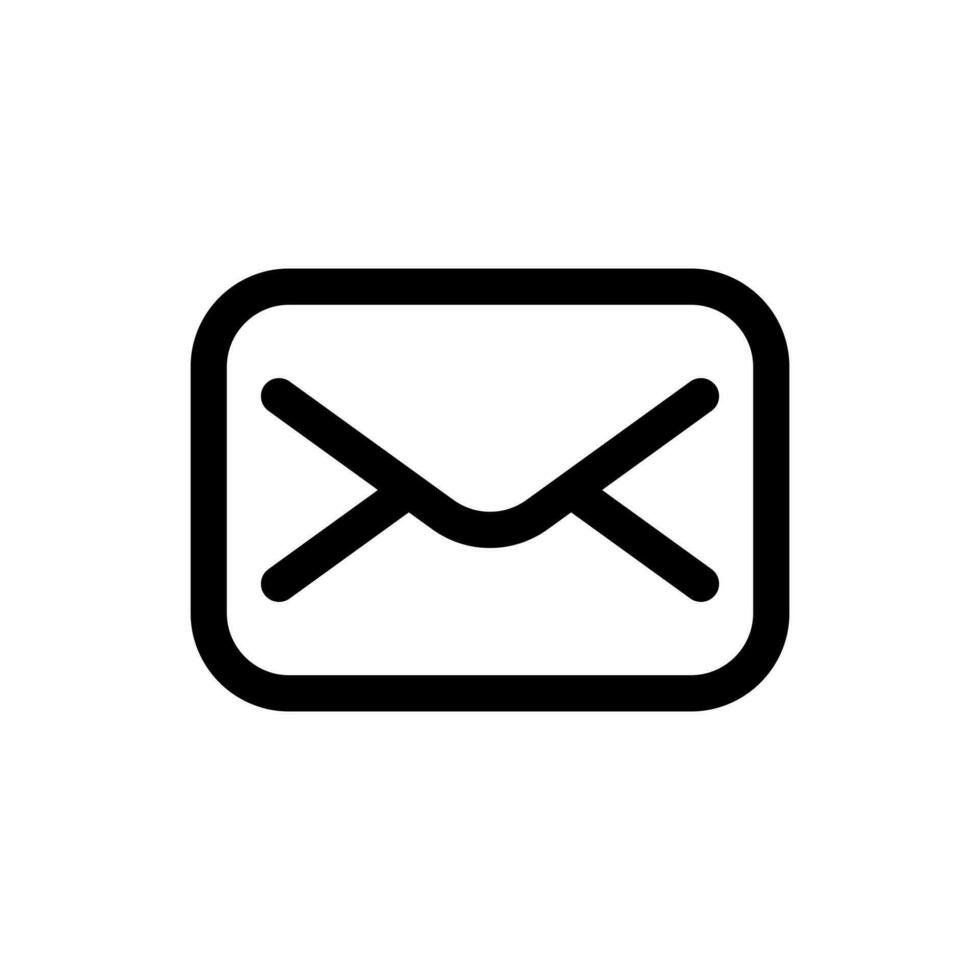 gemakkelijk mail icoon. de icoon kan worden gebruikt voor websites, afdrukken Sjablonen, presentatie Sjablonen, illustraties, enz vector