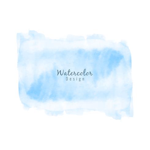 Abstracte blauwe aquarel ontwerp achtergrond vector