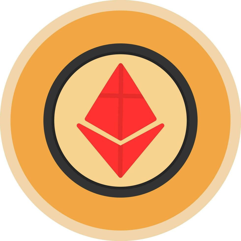 ethereum vector icoon ontwerp