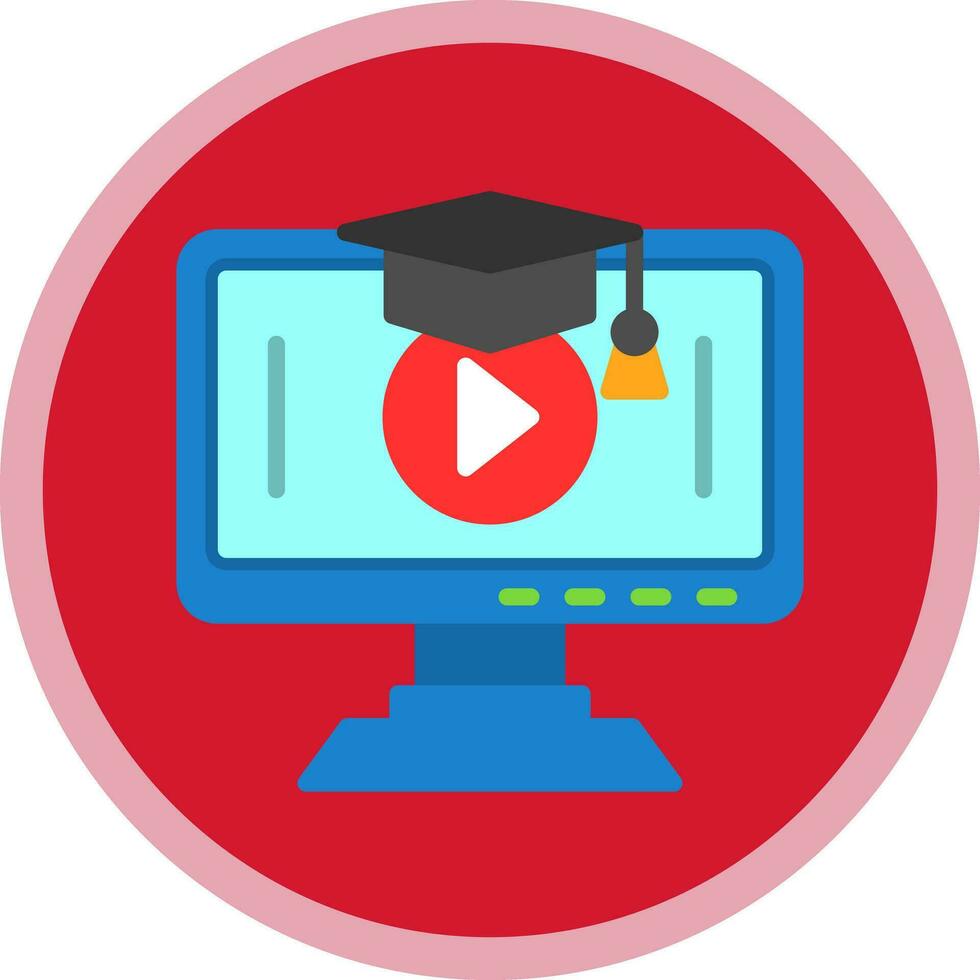 onderwijs video vector icoon ontwerp