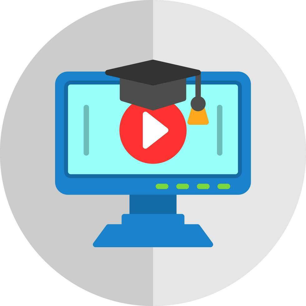 onderwijs video vector icoon ontwerp