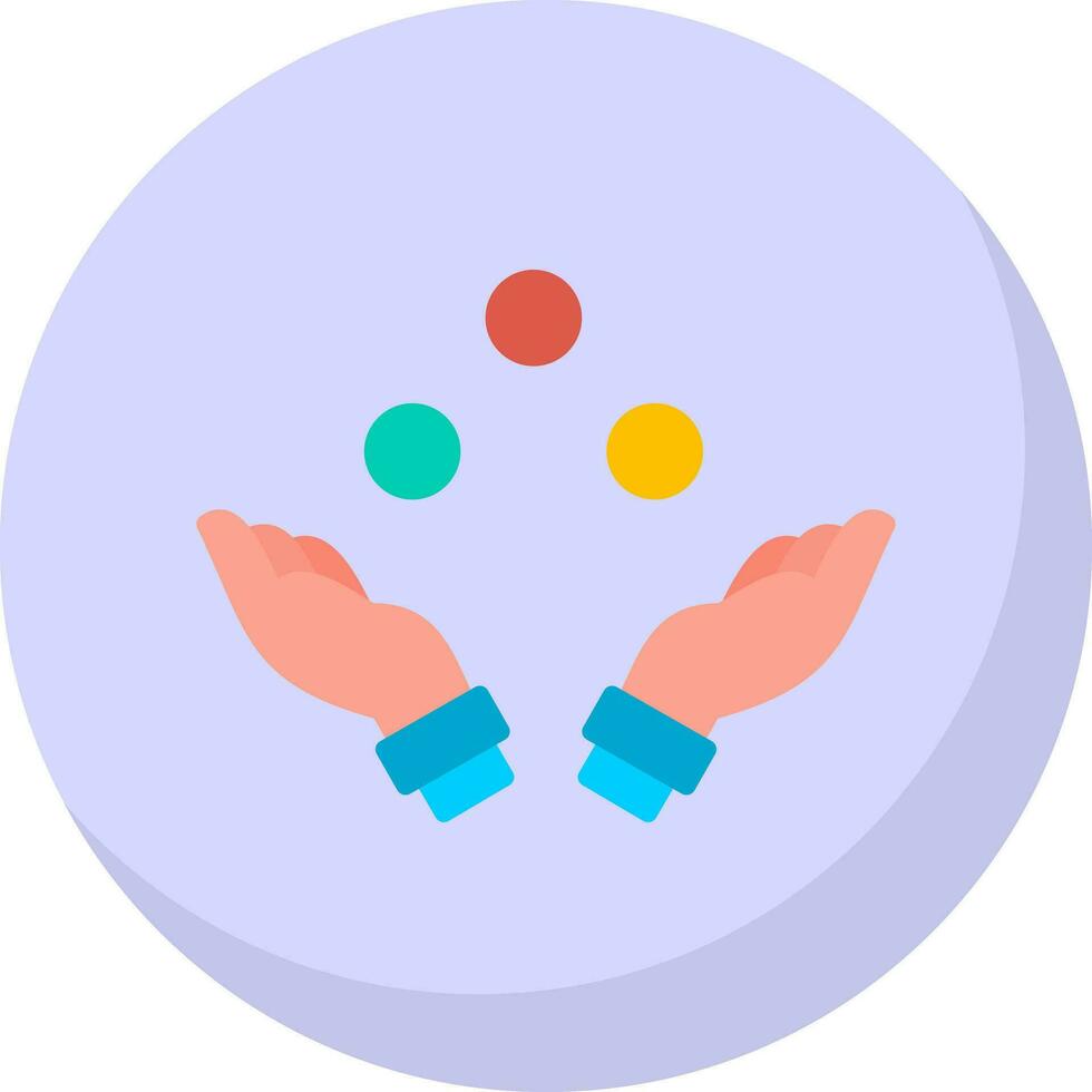 jongleren vector icoon ontwerp