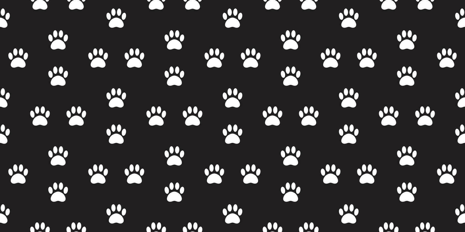 hond poot naadloos patroon vector Frans bulldog tegel achtergrond sjaal geïsoleerd behang zwart