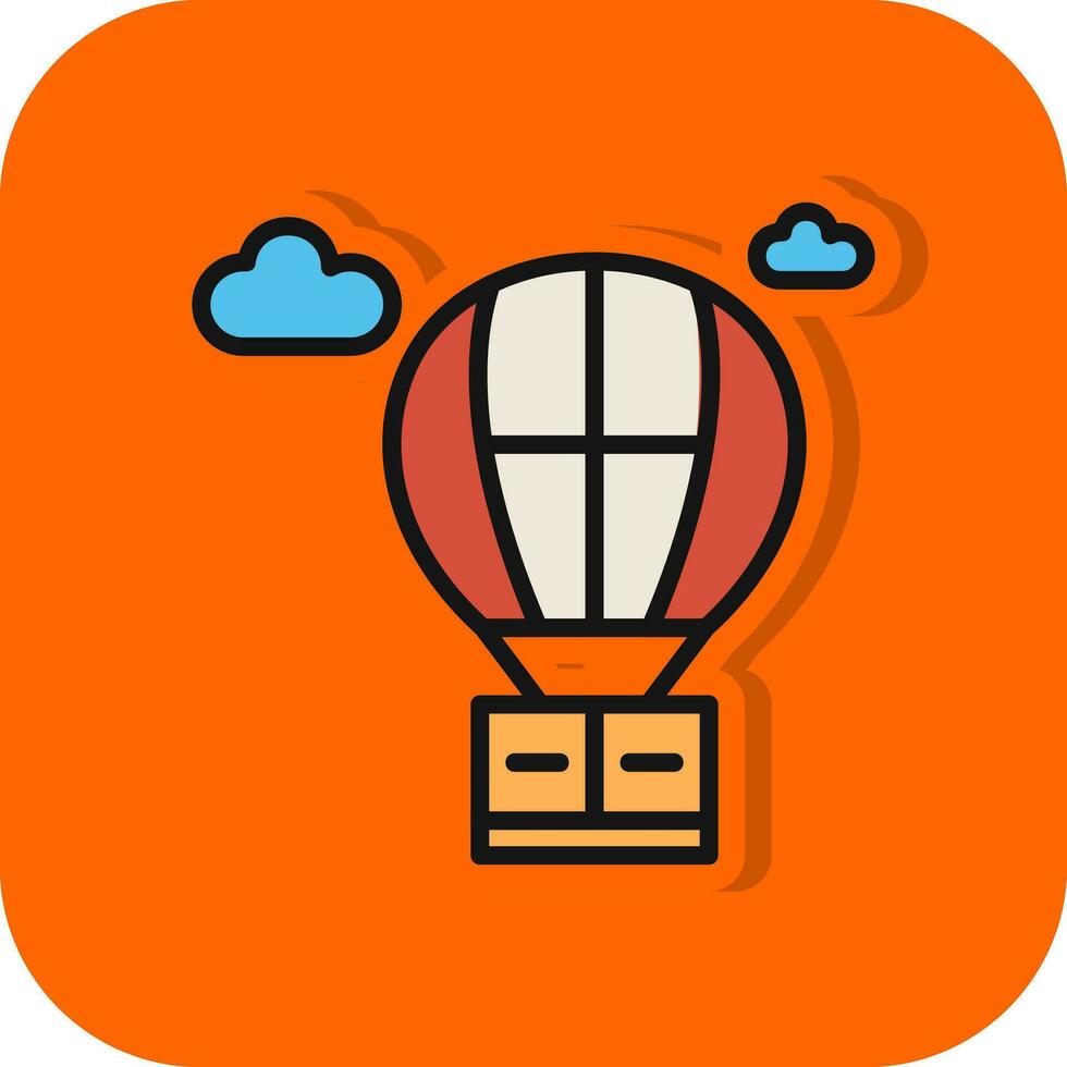 heet lucht ballon vector icoon ontwerp